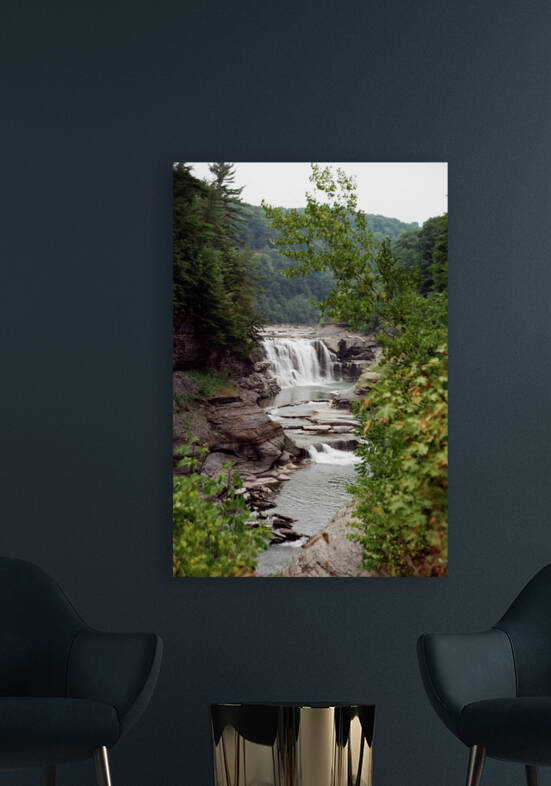 Letchworth State Park Upper Falls  by Palumbo Photography
