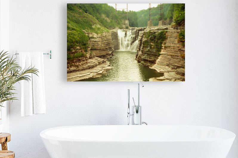 Another View of a Waterfall in Letchworth State Park by Palumbo Photography