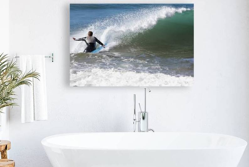 Surfer Riding Waves by Palumbo Photography