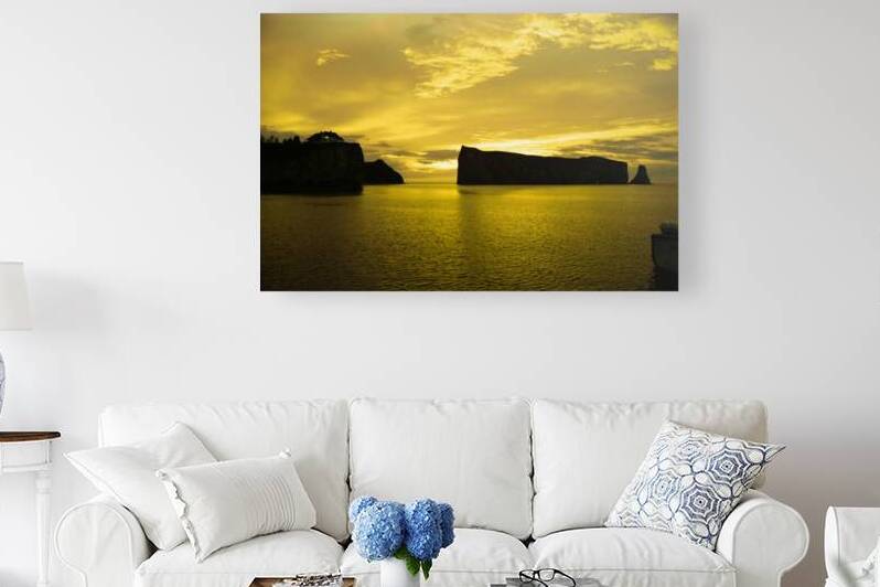 Golden Hour Sunrise Perce Rock by Palumbo Photography
