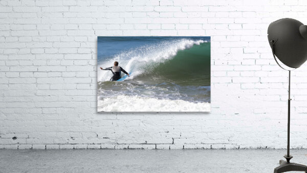 Surfer Riding Waves Wall Preview