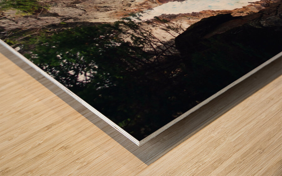 Icy Glen Ellis Falls Wood print