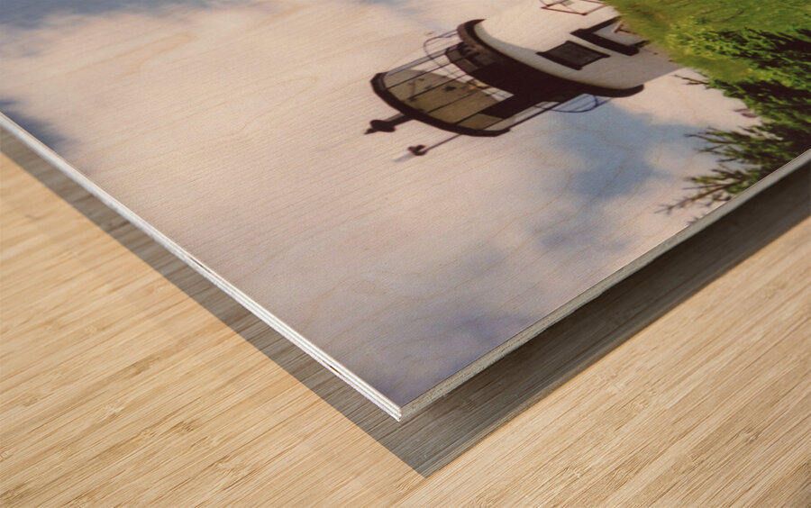 Owls Head Light v3.0 Wood print