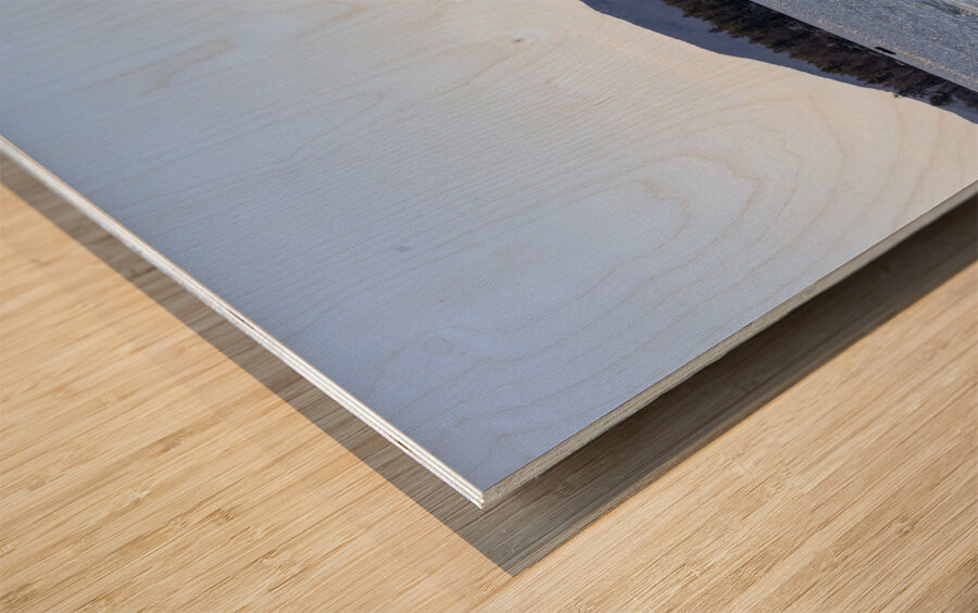 Boating on Lake Winnipesaukee Wood print