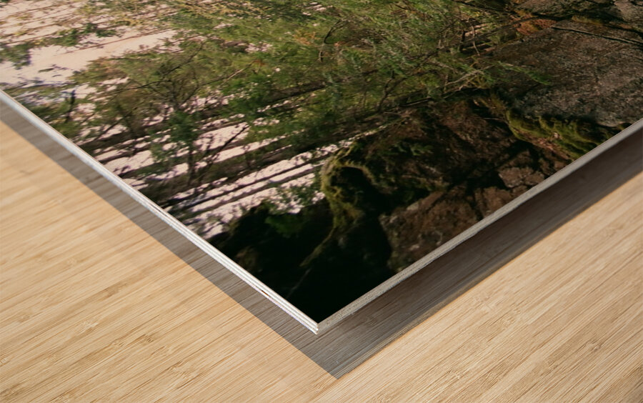 Sabbaday Falls v3 Wood print