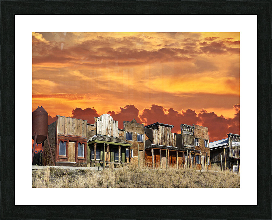 Ghost Town Picture Frame print