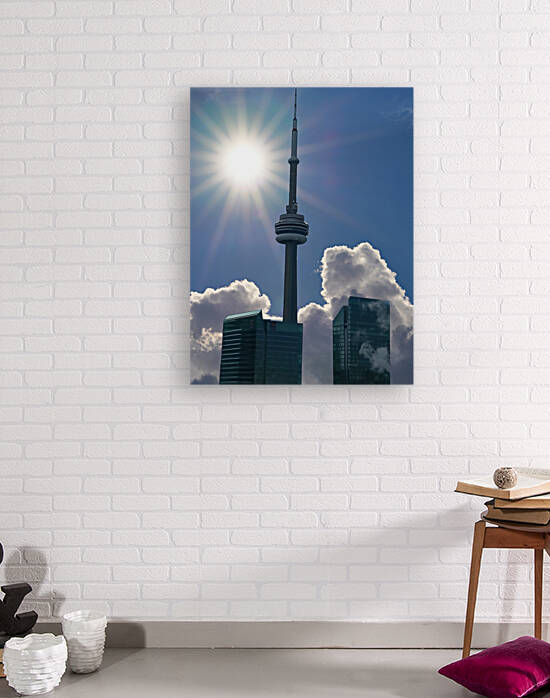 CN Tower and Sun Rays by Ron Crough