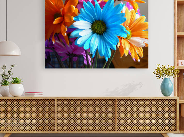Beautiful Colored Flowers Reproduction