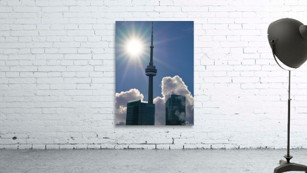 CN Tower and Sun Rays Wall Preview