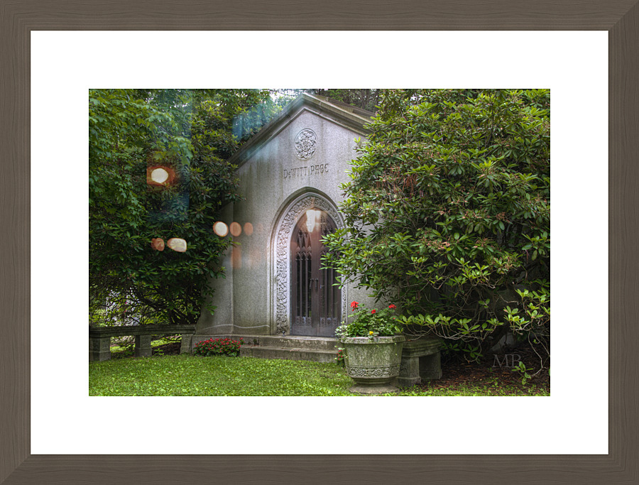 Page Mausoleum Picture Frame print