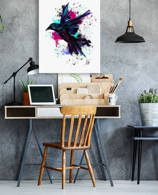 Raven Color Splash by Chastity Tyler
