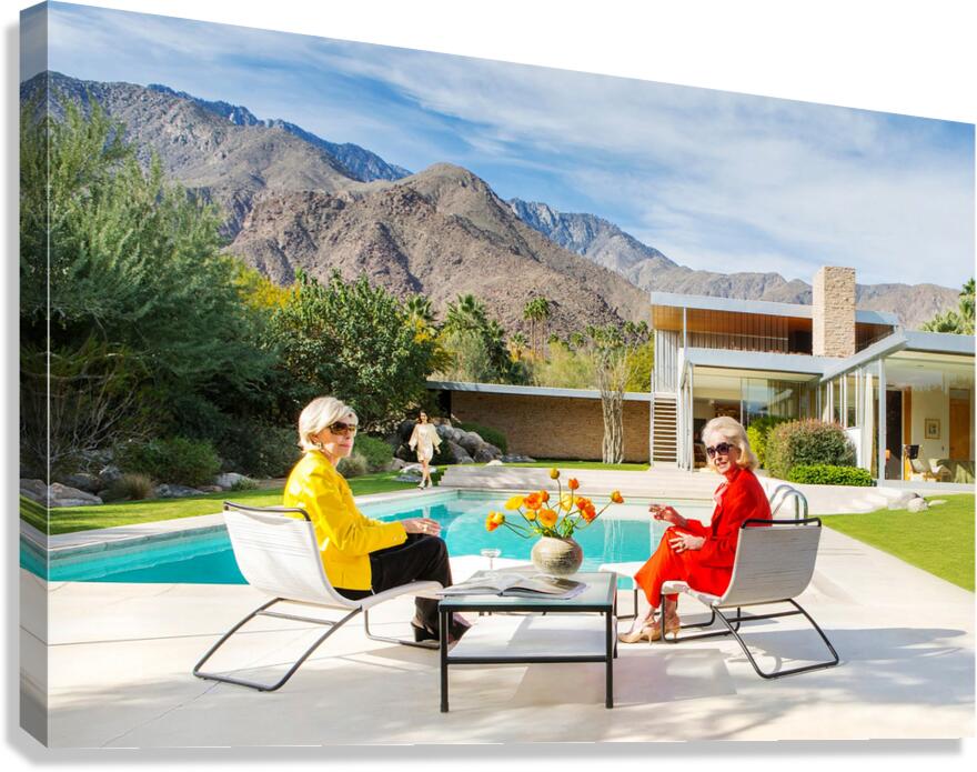  Poolside Gossip - Slim aarons Canvas Print