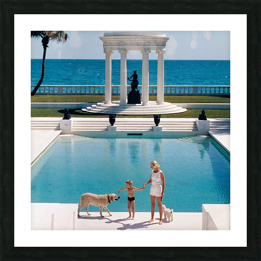 Nice Pool - Slim aarons Picture Frame print
