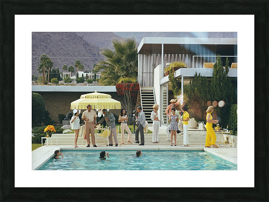 Poolside Host - Slim Aarons Picture Frame print