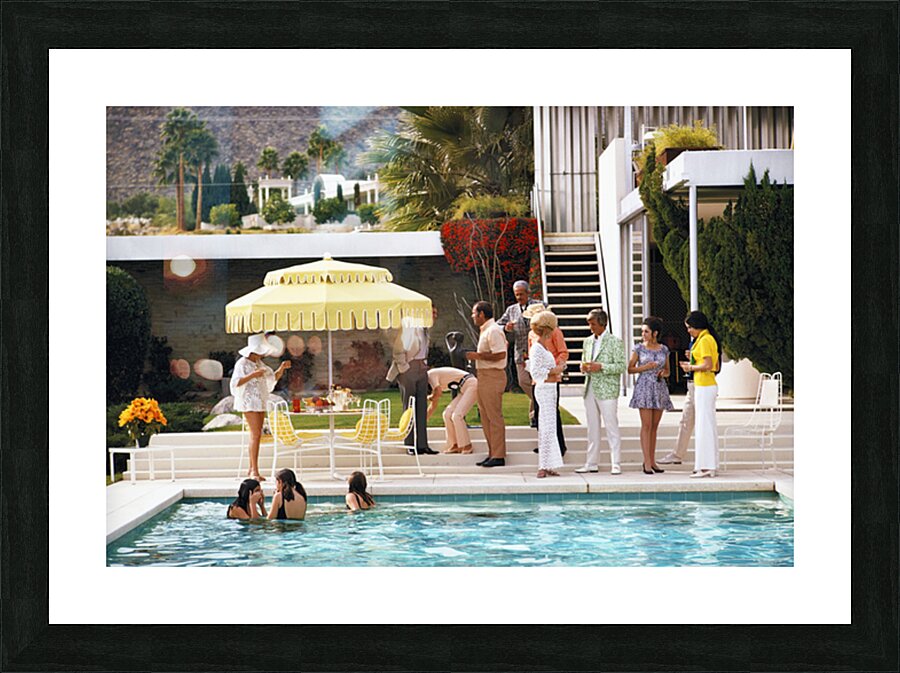 Poolside Party - Slim Aarons Picture Frame print