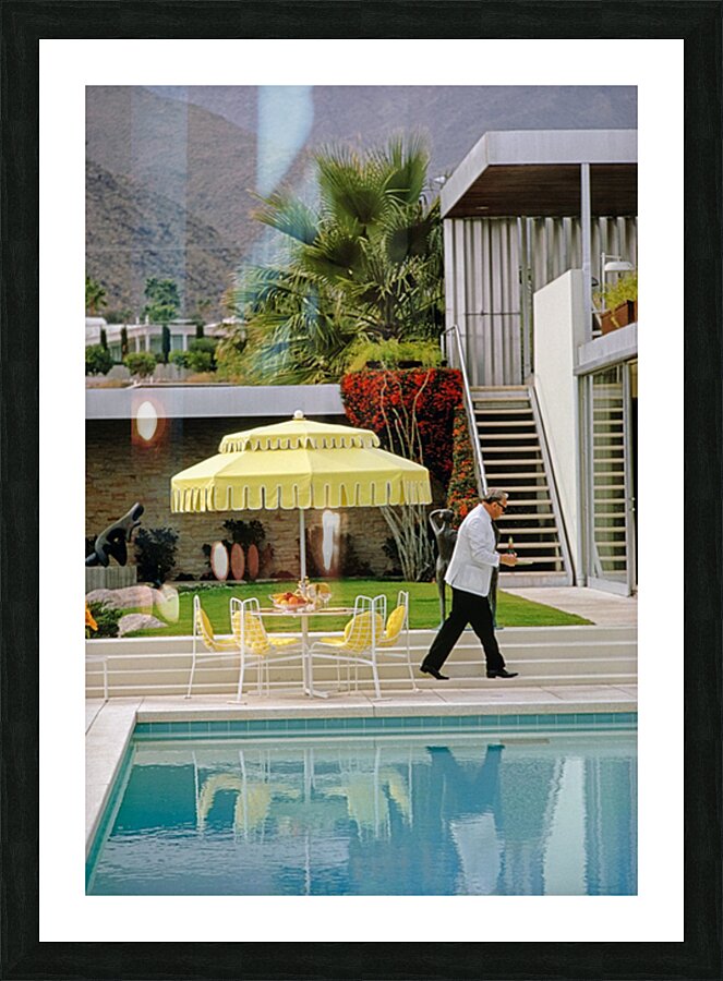Poolside Waiting - Slim Aarons Picture Frame print