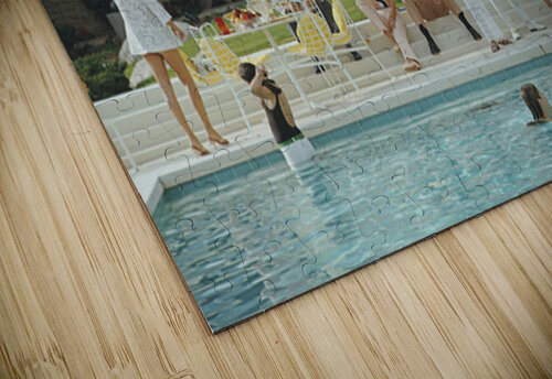 Poolside Gathering Slim Aarons chirsteven puzzle