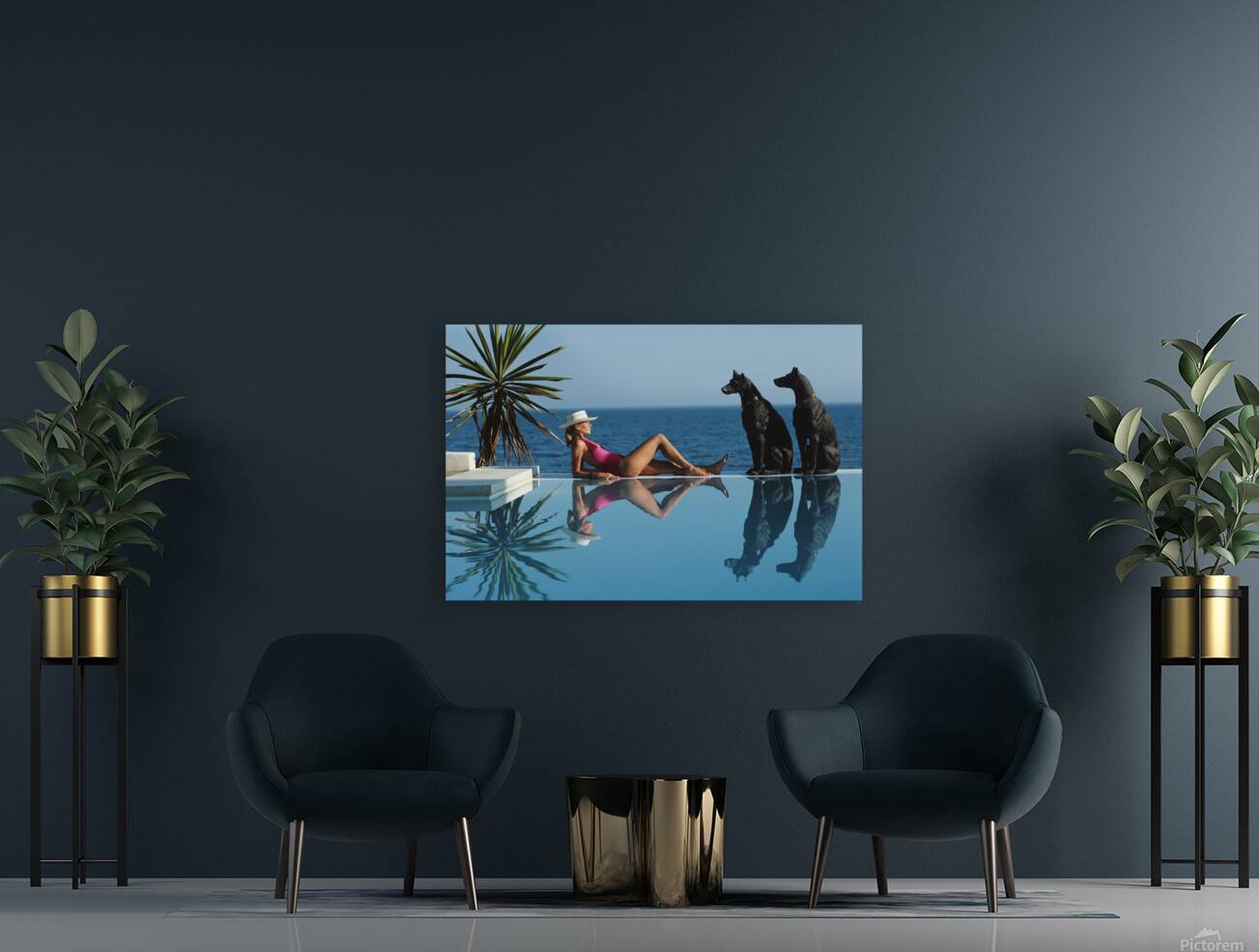 Pantz Pool - Slim Aarons Reproduction
