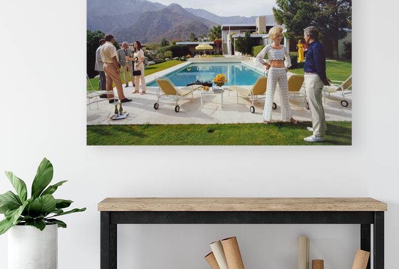 Poolside Conversation - Slim Aarons by chirsteven