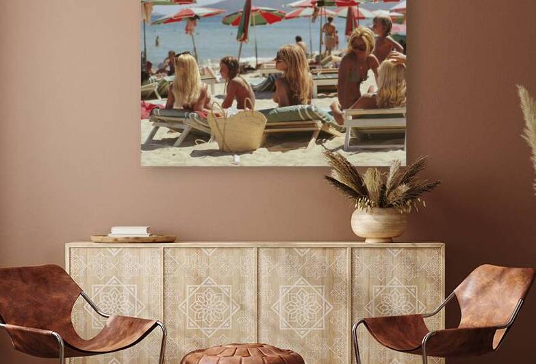 Saint Tropez Beach - Slim Aarons by chirsteven