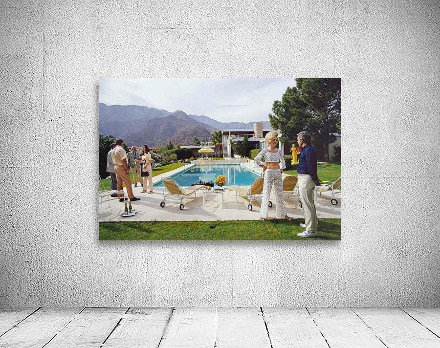 Poolside Conversation - Slim Aarons Wall Preview