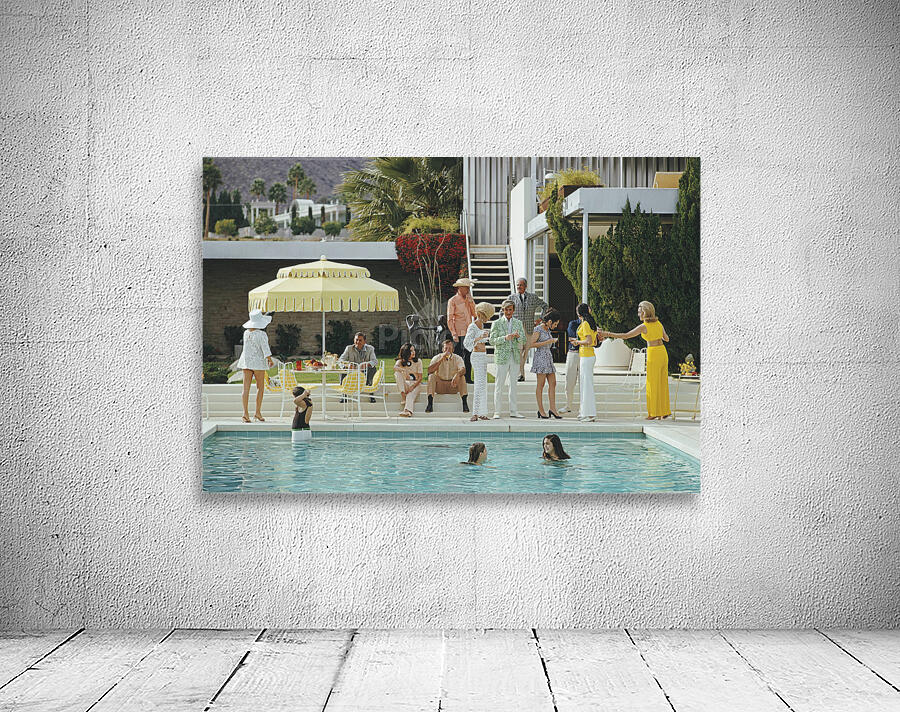 Poolside Gathering Slim Aarons Wall Preview