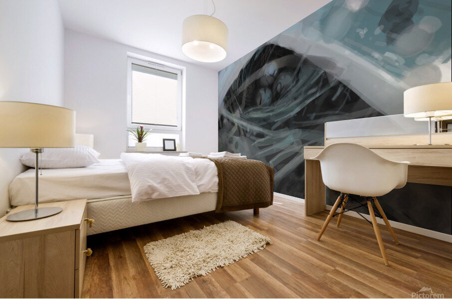 Bird Nest Mural print