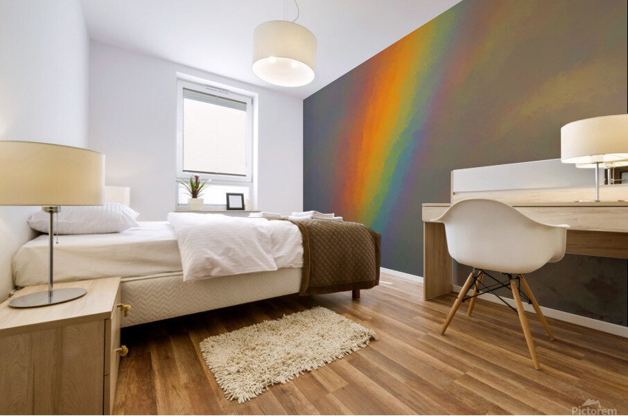 Rainbow Painting Mural print