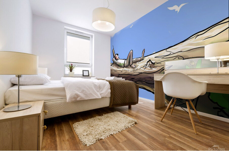 Resting Mural print