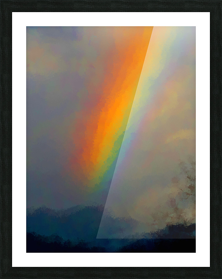 Rainbow Painting Picture Frame print