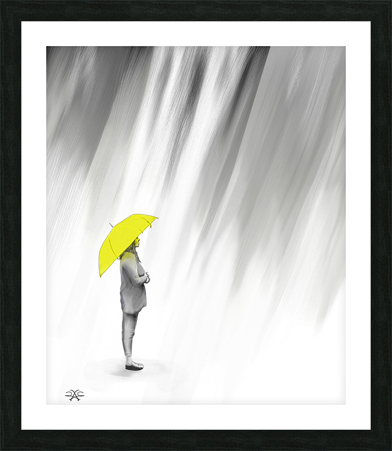 umbrella Picture Frame print