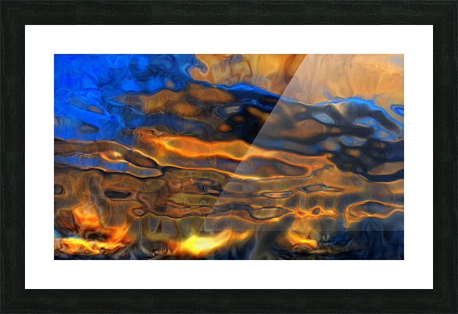 Liquid Sunset Picture Frame print