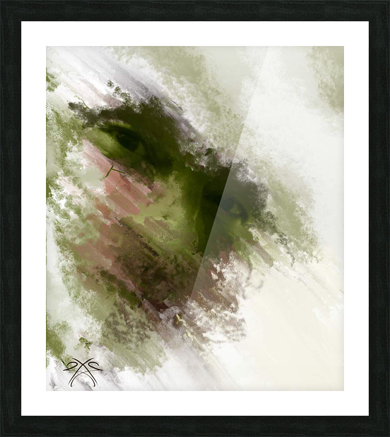 In Green Picture Frame print
