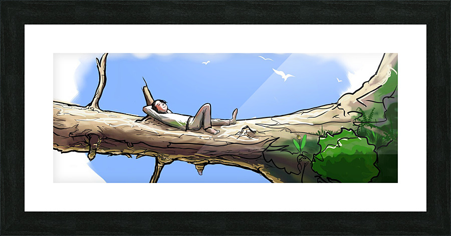 Resting Picture Frame print