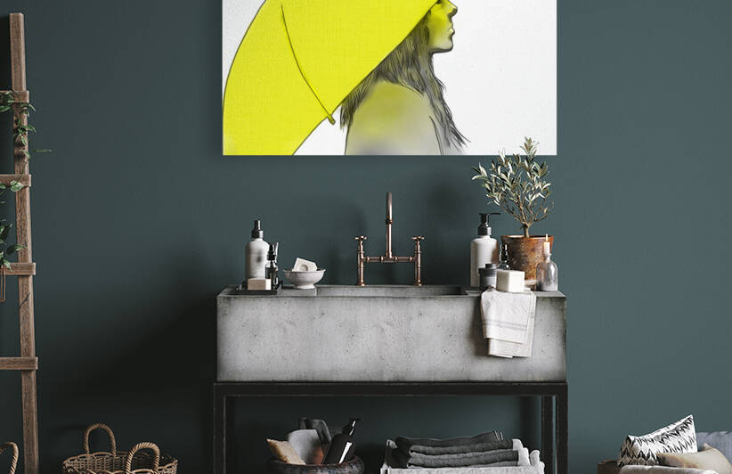 Girl With the Umbrella by Robert Stretch