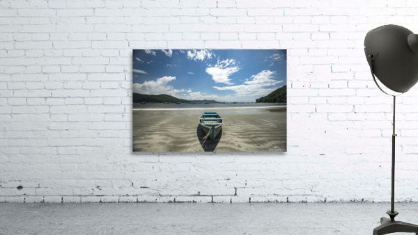 Boat on beach Wall Preview