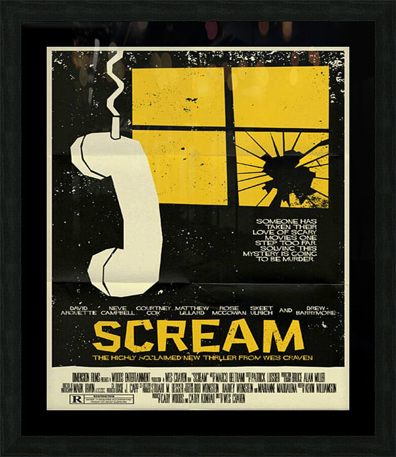 Scream Picture Frame print