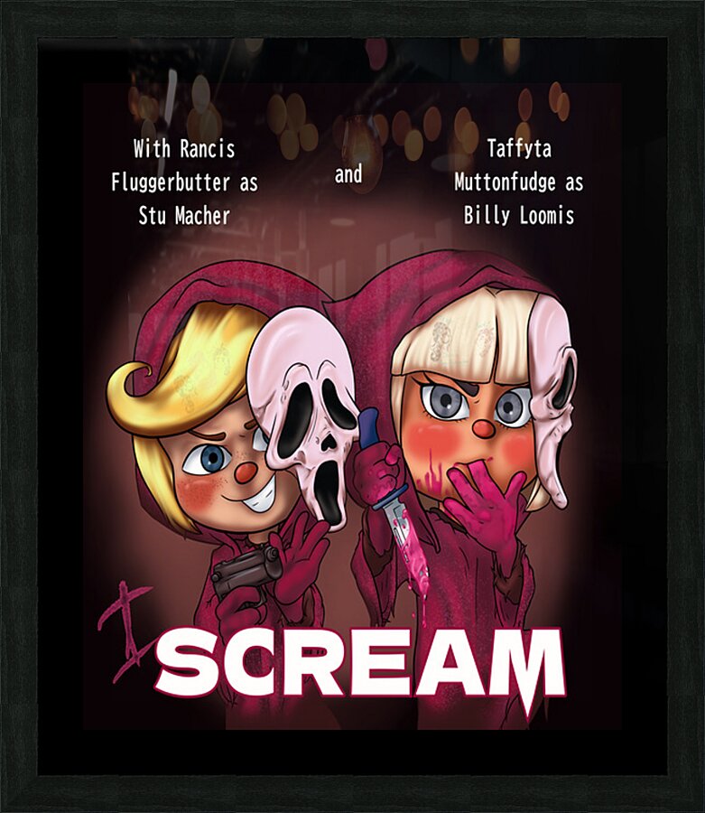 Scream Picture Frame print