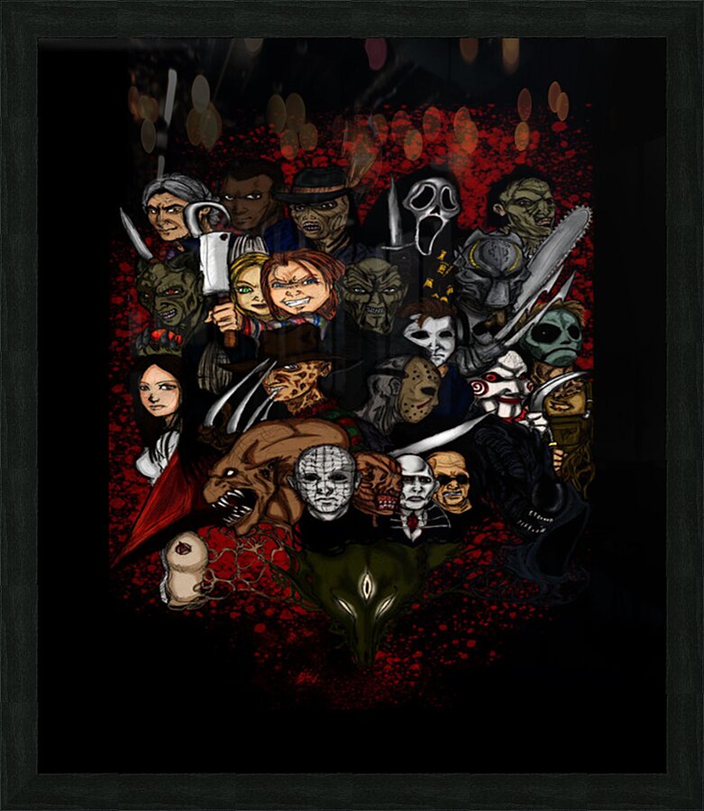 Scream Picture Frame print