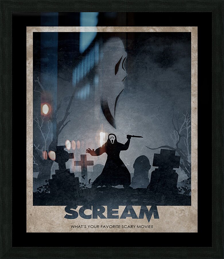 Scream Picture Frame print