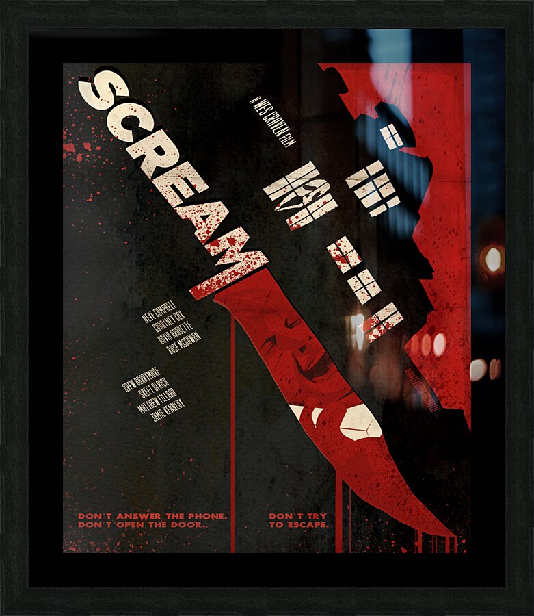 Scream Picture Frame print