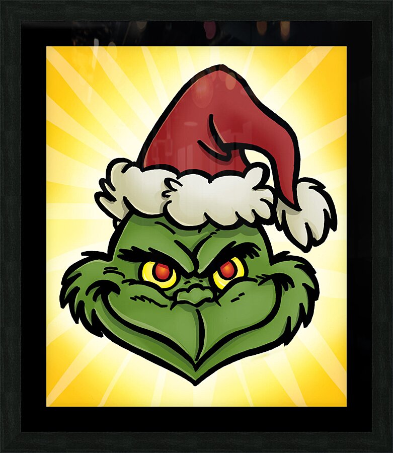 The Grinch Picture Frame print