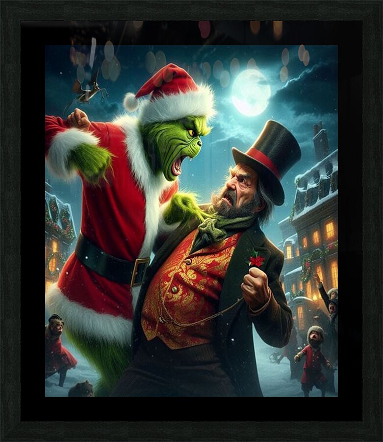 The Grinch Picture Frame print
