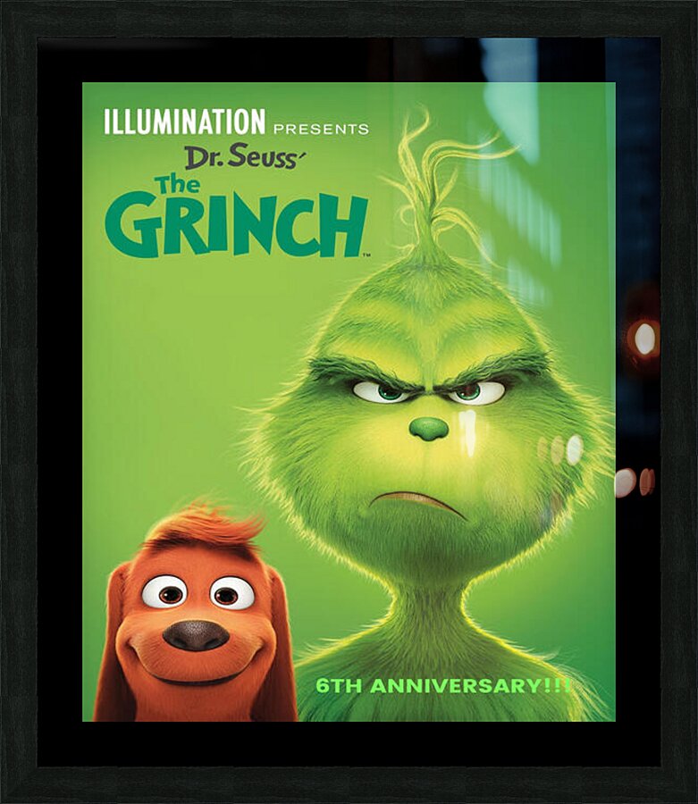 The Grinch Picture Frame print