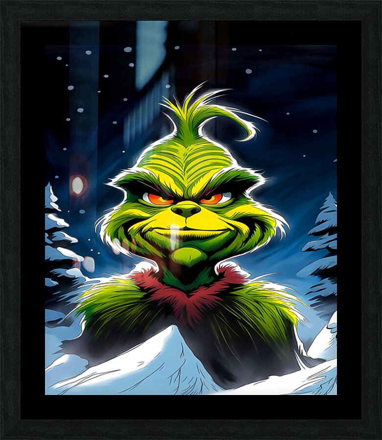 The Grinch Picture Frame print