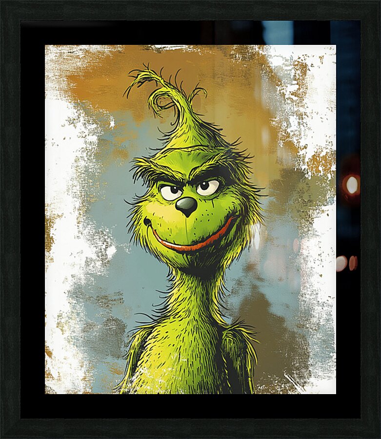 The Grinch Picture Frame print