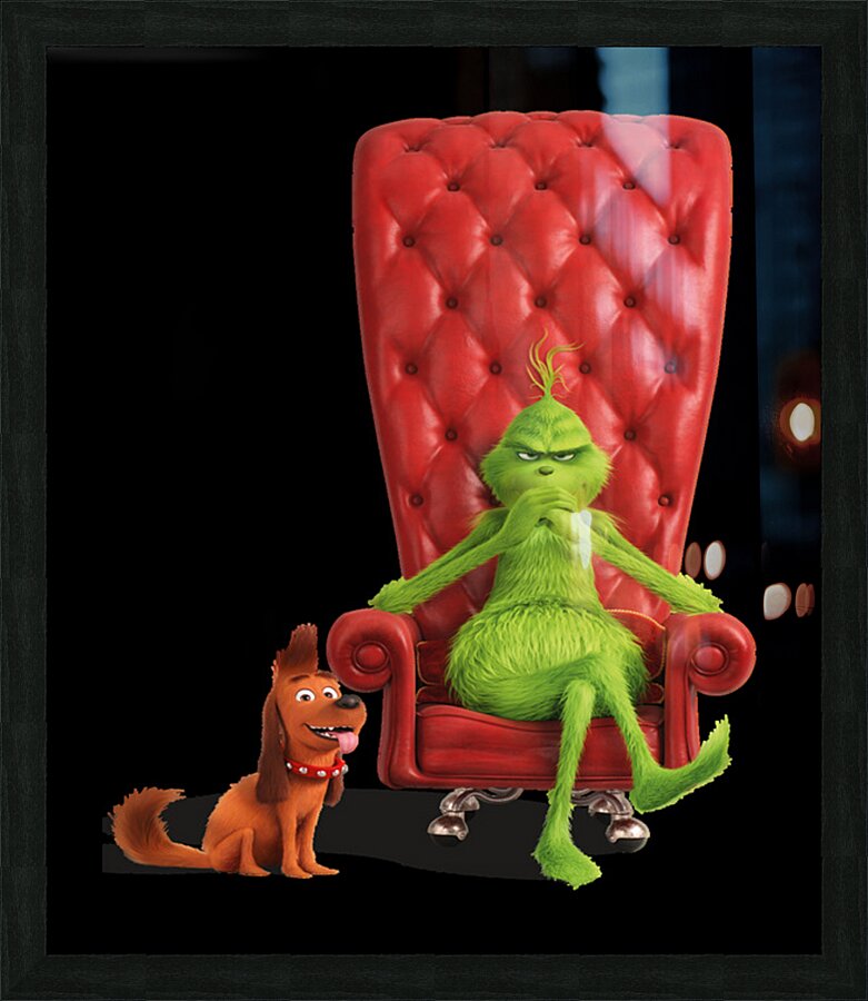The Grinch Picture Frame print