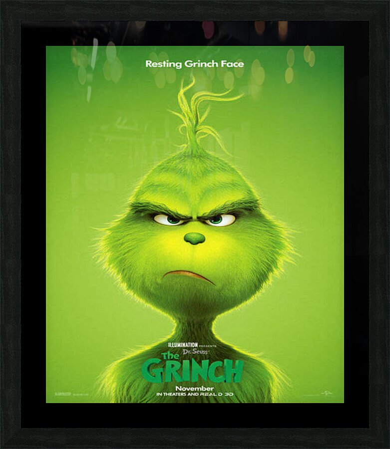 The Grinch Picture Frame print