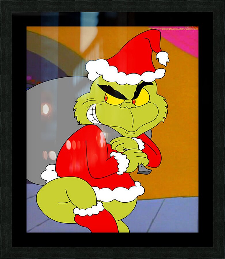 The Grinch Picture Frame print