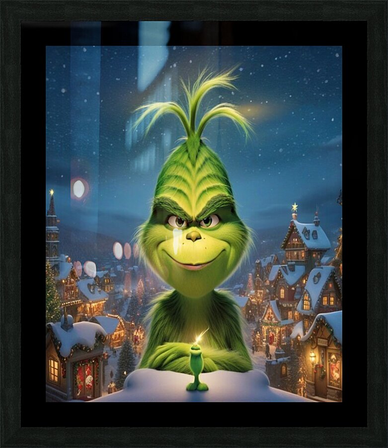The Grinch Picture Frame print